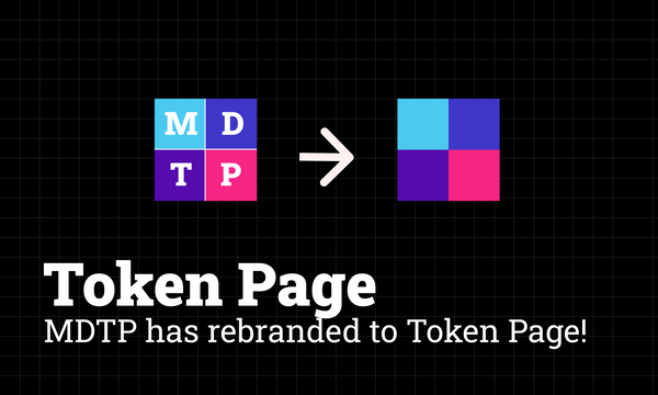 Million Dollar Token Page (MDTP) has rebranded to Token Page!